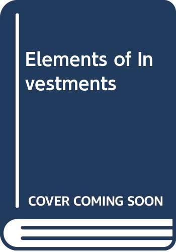 Book Elements Of Investments free