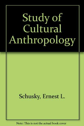 Book The study of cultural anthropology free