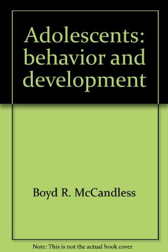 Book Adolescents: Behavior and development free