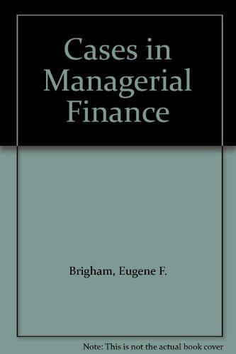 Book Cases In Managerial Finance free