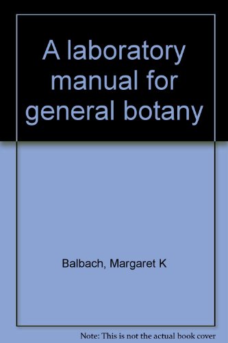 Book A Laboratory Manual For General Botany free