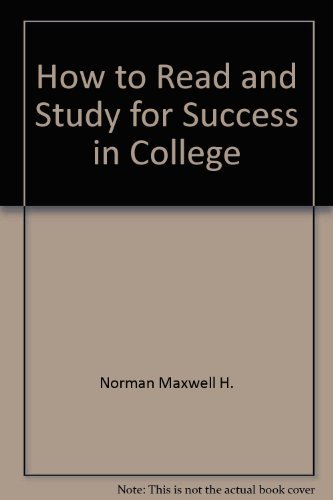 Book How To Read And Study For Success In College free