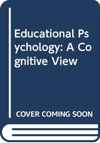 Book Educational psychology: A cognitive view free