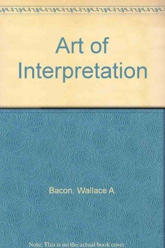 Book The art of interpretation free