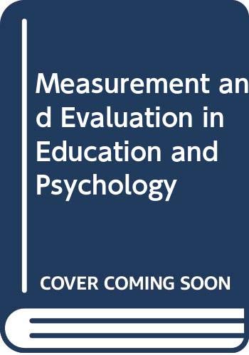 Book Measurement and evaluation in education and psychology free