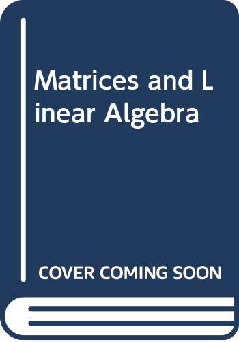 Book Matrices and linear algebra free