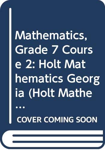 Book Holt Mathematics Georgia: Student Edition Course  2 2007 free