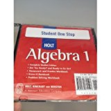 Book Holt Algebra 1 Texas: Student One-stop Cd-rom Algebra 1 2007 free