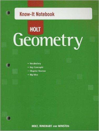 Book Holt Geometry Texas: Know-It Notebook Geometry free