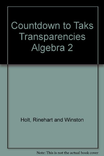 Book Countdown To Taks Transparencies Algebra 2 free