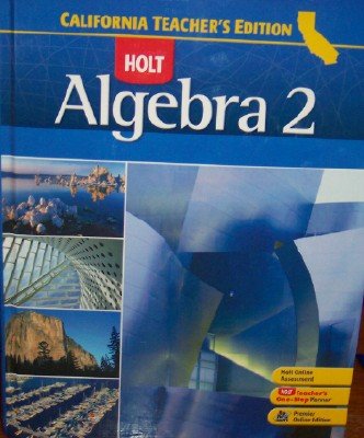 Book Algebra 2 (California Teacher's Edition) free