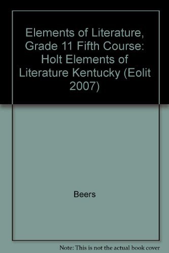 Book Elements of Literature Kentucky: Elements of Literature Student Edition Fifth Course 2007 free