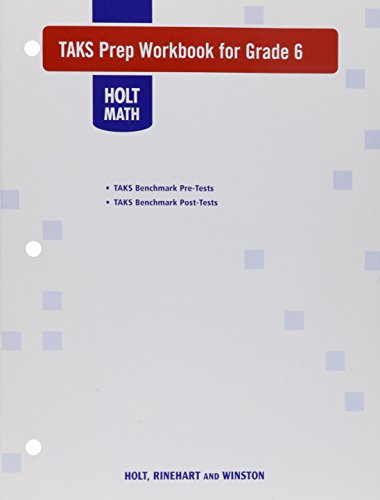 Book Holt Mathematics Texas: Taks Prep Workbook Course 1 free