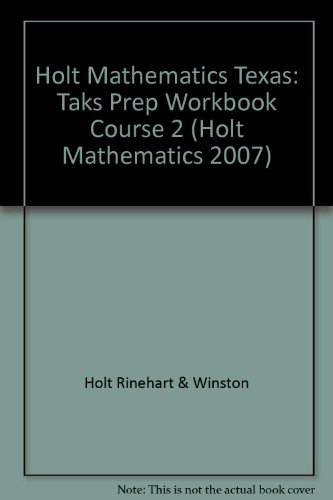 Book Holt Mathematics: TAKS Prep Workbook Course 2 free