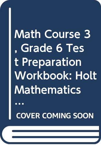 Book Holt Mathematics Michigan: Test Preparation Workbook Course 1 free