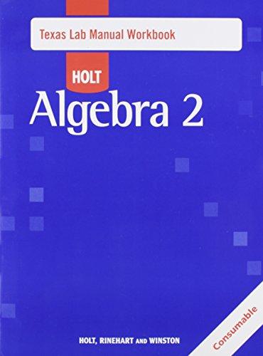 Book Holt Algebra 2: Lab Manual Workbook Algebra 2 free