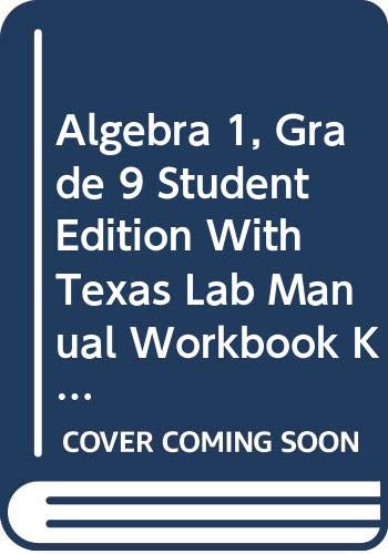 Book Holt Algebra 1 Texas: Student Edition with Texas Lab Manual Workbook Kit Algebra 1 2007 free