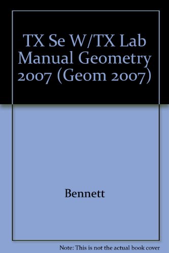 Book Holt Geometry Texas: Student Edition Lab Manual Workbook Kit Geometry 2007 free