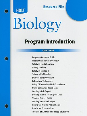 Book Holt Resource File Biology: Program Introduction 2008 free