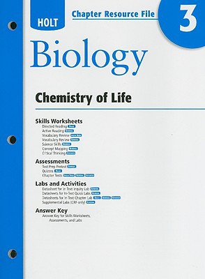 Book Holt Biology: Chapter Resource File Chapter 3 Chemistry Of Life free