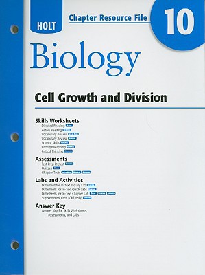 Book Holt Chapter Resource File #10 Biology: Cell Growth And Division 2008 free