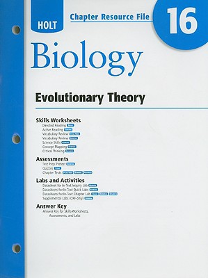 Book Holt Chapter Resource File #16 Biology: Evolutionary Theory 2008 free