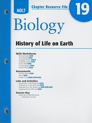 Book Holt Biology Chapter 19 Resource File: History Of Life On Earth free