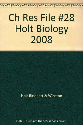 Book Ch Res File #28 Holt Biology 2008 free