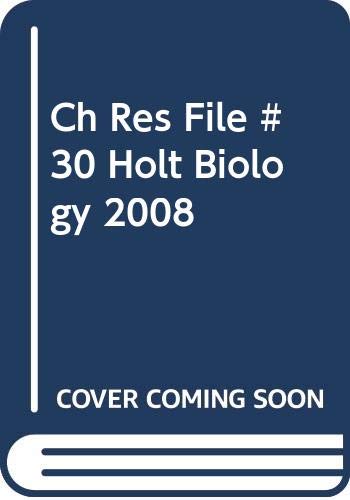 Book Ch Res File #30 Holt Biology 2008 free