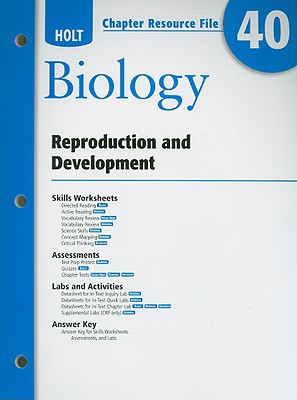 Book Holt Biology Chapter 40 Resource File: Reproduction And Development free