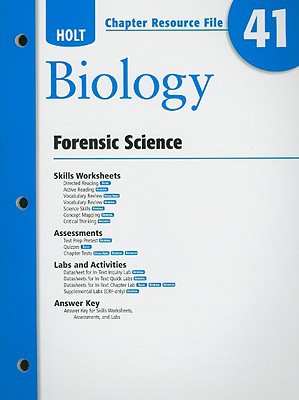 Book Holt Biology Chapter Resource File 41: Forensic Science free