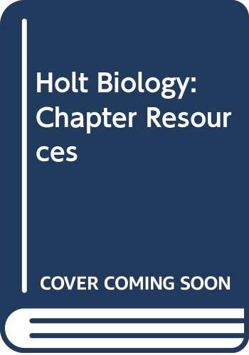 Book Holt Biology: Chapter Resources CD-ROM free