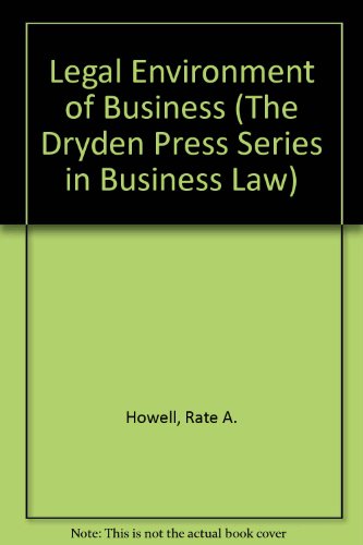 Book The Legal Environment of Business (The Dryden Press Series in Business Law) free