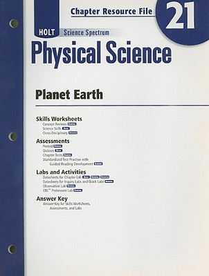 Book Holt Science Spectrum: Physical Science with Earth and Space Science: Chapter Resource File, Chapter 21: Planet Earth Chapter 21: Planet Earth free
