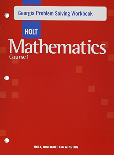 Book Holt Mathematics Georgia: Problem Solving Workbook Course 1 free