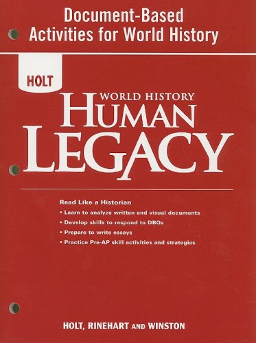 Book World History: Human Legacy: Document-Based Activities free