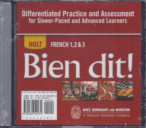 Book Bien dit!: Differentiated Practice & Assess for Slower-Paced & Advance Learners Level 1A-3 free