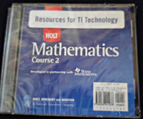 Book Holt Mathematics: Resources For Ti Technology Cd-Rom Course 2 free