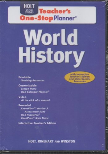 Book World History: Teacher One-Stop Planner CD-ROM free