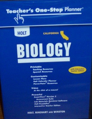 Book Holt Biology California: Teacher's One-stop Planner free