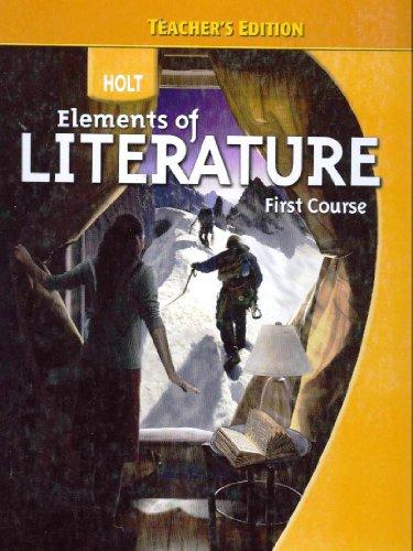Book Elements of Literature, 1st Course, Teacher's Edition free