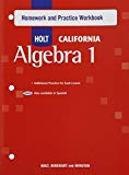 Book Holt Algebra 1: Homework and Practice Workbook Algebra 1 free