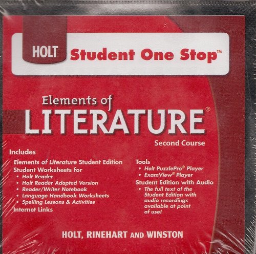 Book Holt Elements of Literature: Student One Stop DVD-ROM Second Course 2009 free
