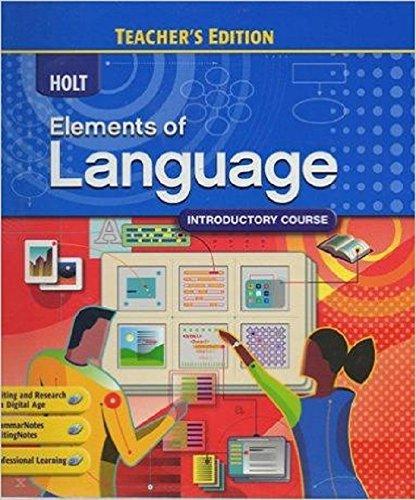 Book Holt Elements of Language Introductory Course, Grade 6, Teacher's Edition free