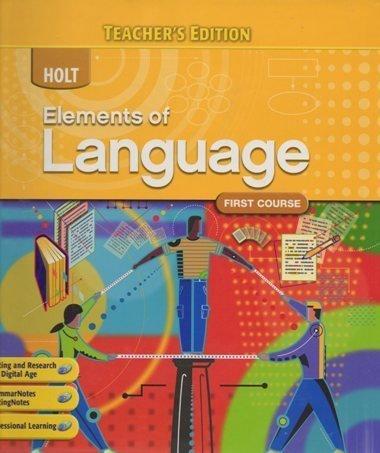 Book 2009 Holt Elements of Language Course, Teacher's Edition free