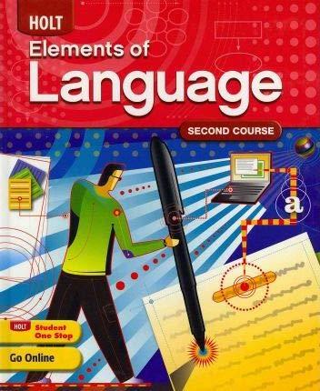 Book Holt Elements of Language Teacher's Edition Second Edition ISBN 0030947359 9780030947353 free