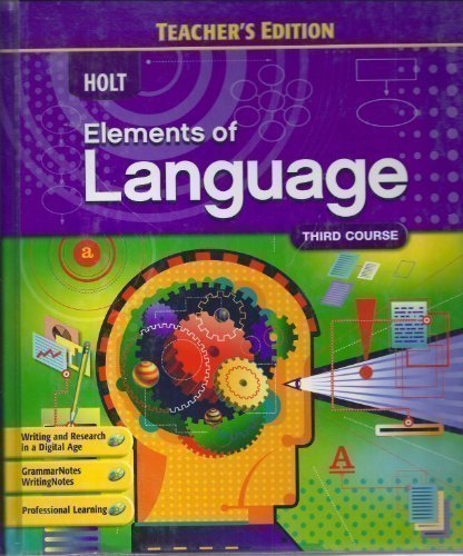 Book Elements Of Language: Third Course, Teacher edition free
