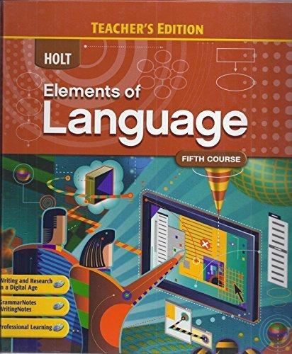 Book Elements Of Language 11 5th Crs (TE) free