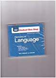 Book Student One Stop CD-ROM Holt Elements of Language Introductory Course free