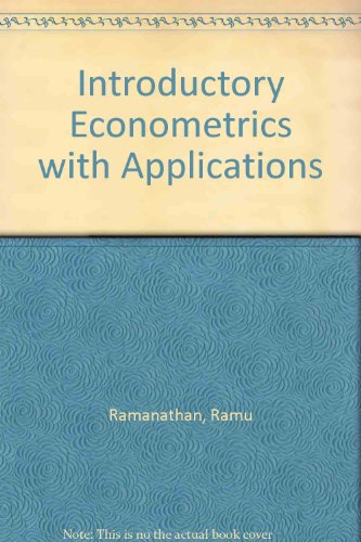 Book Introductory Econometrics With Applications (The Dryden Press series in economics) free